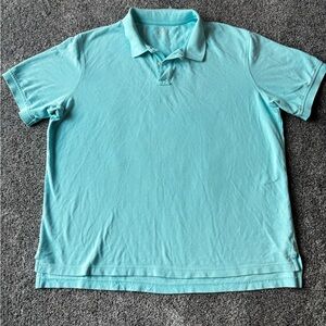Lands' End Aqua Polo Shirt